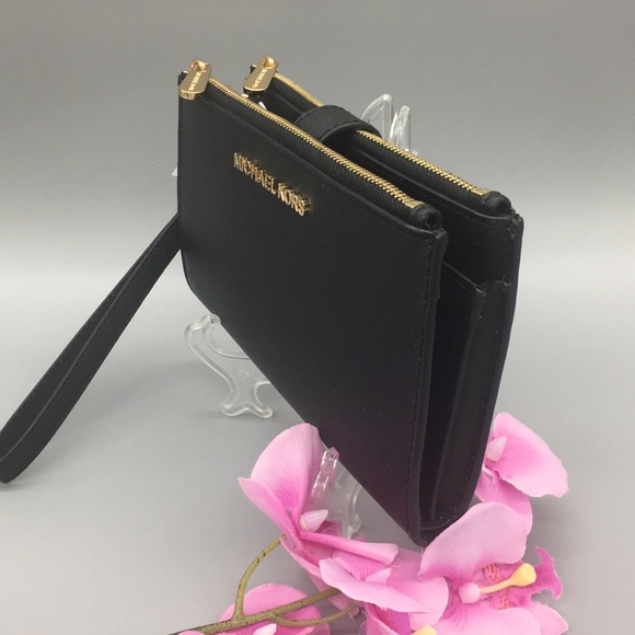 Michael Kors Jet Set Travel Double Zip Wristlet - Picture 2 of 8